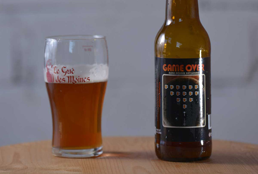 Bière ambrée « GAME OVER »